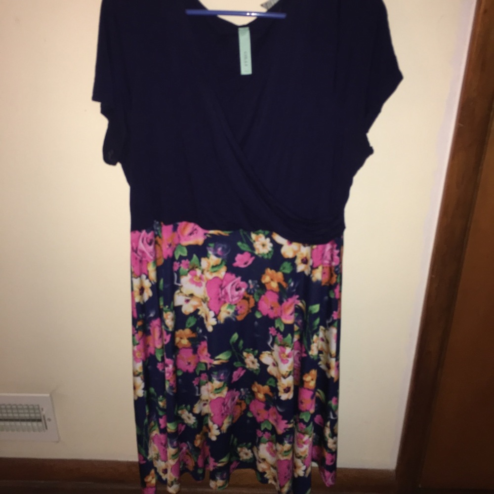 ModCloth Faux Wrap Dress: 3x